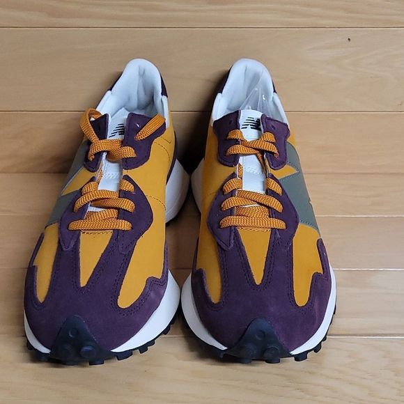 New Balance 327 Burgundy Maroon Orange Mens Shoe Sneaker MS327LY1 - Picture 4 of 11